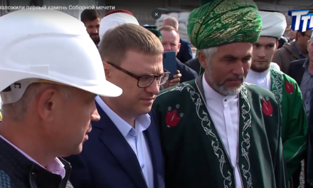 В Челябинске заложили первый камень Соборной мечети
